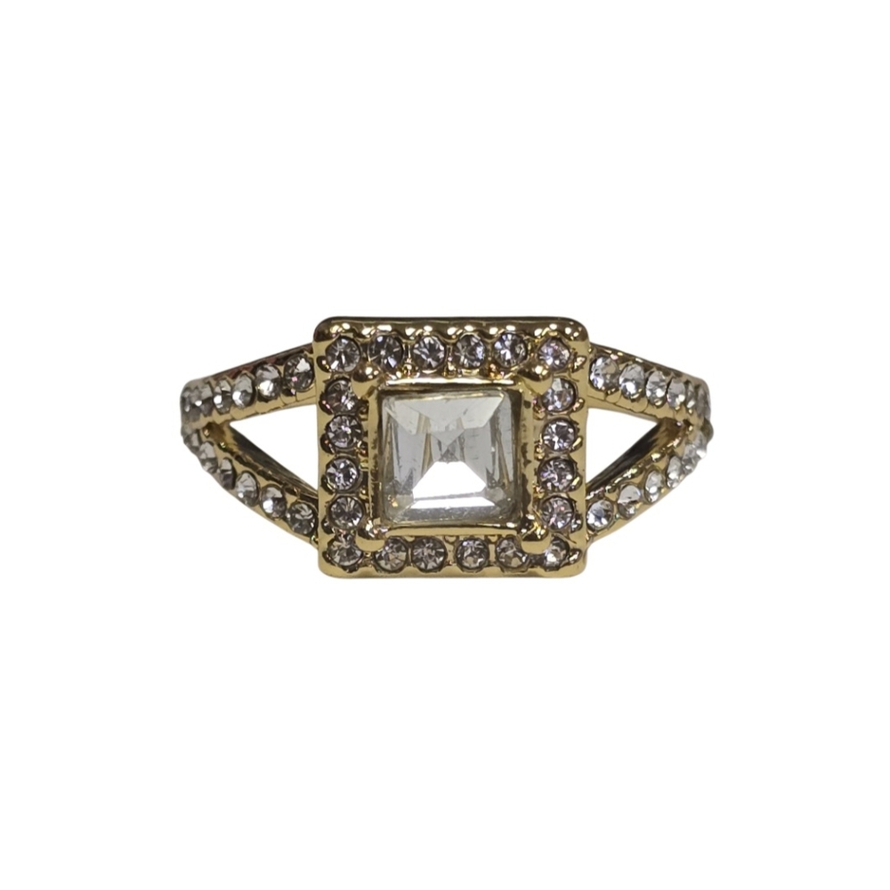 Gold Plated Cluster Ring